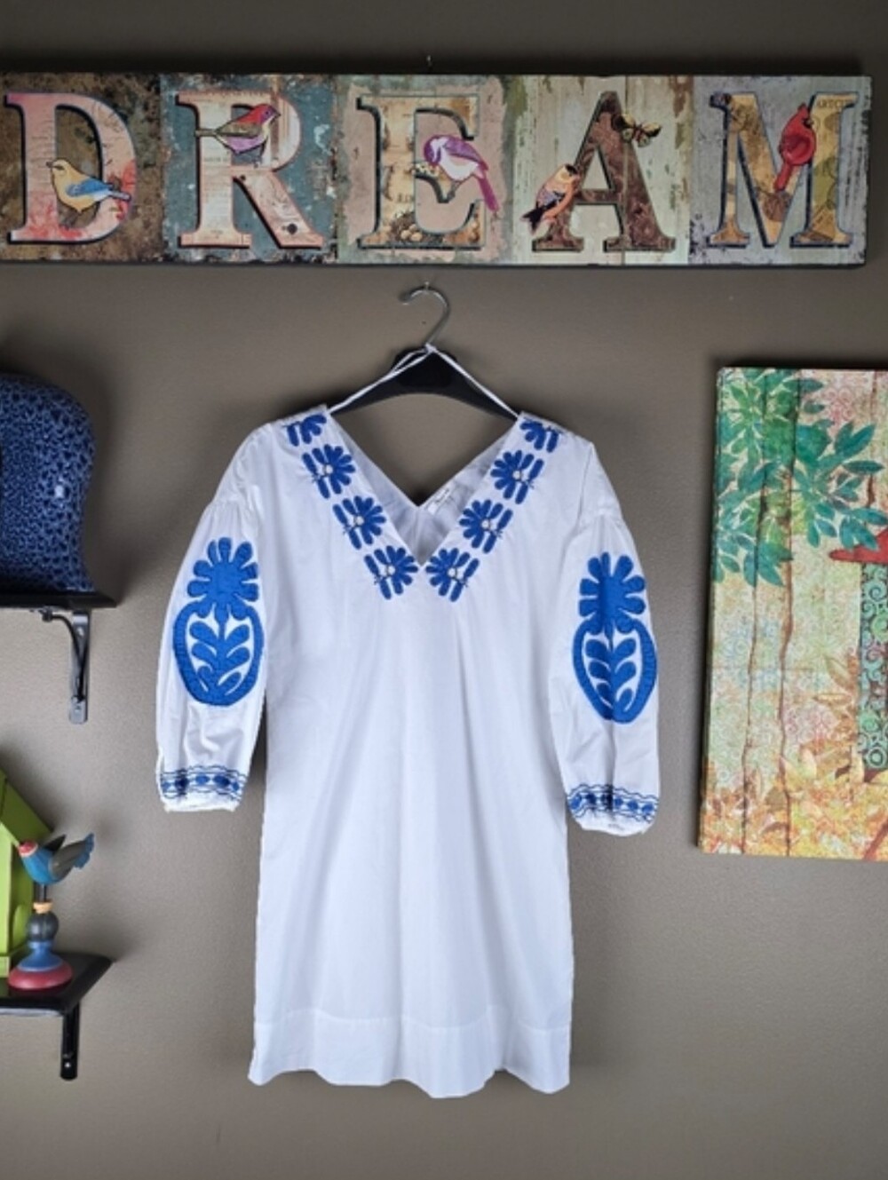 Madewell Embroidered Blanca Dress XXS